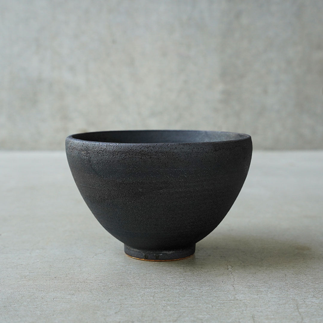 兵山窯 錆巻き 丸5.5丼