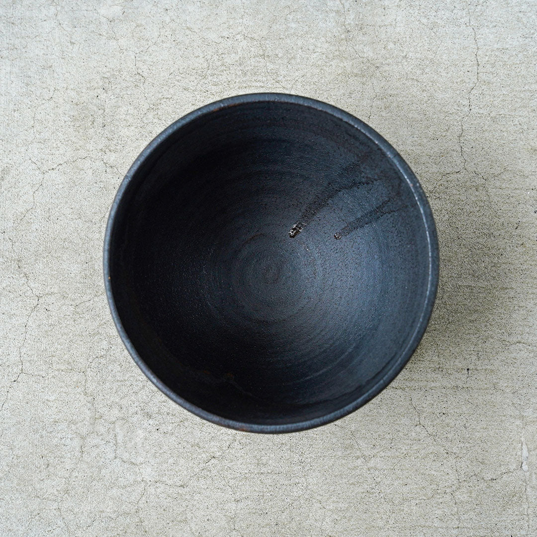 兵山窯 錆巻き 丸5.5丼