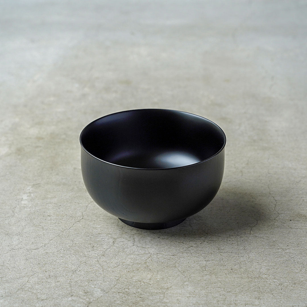 土直漆器×アメノイエ 雑煮椀 黒
