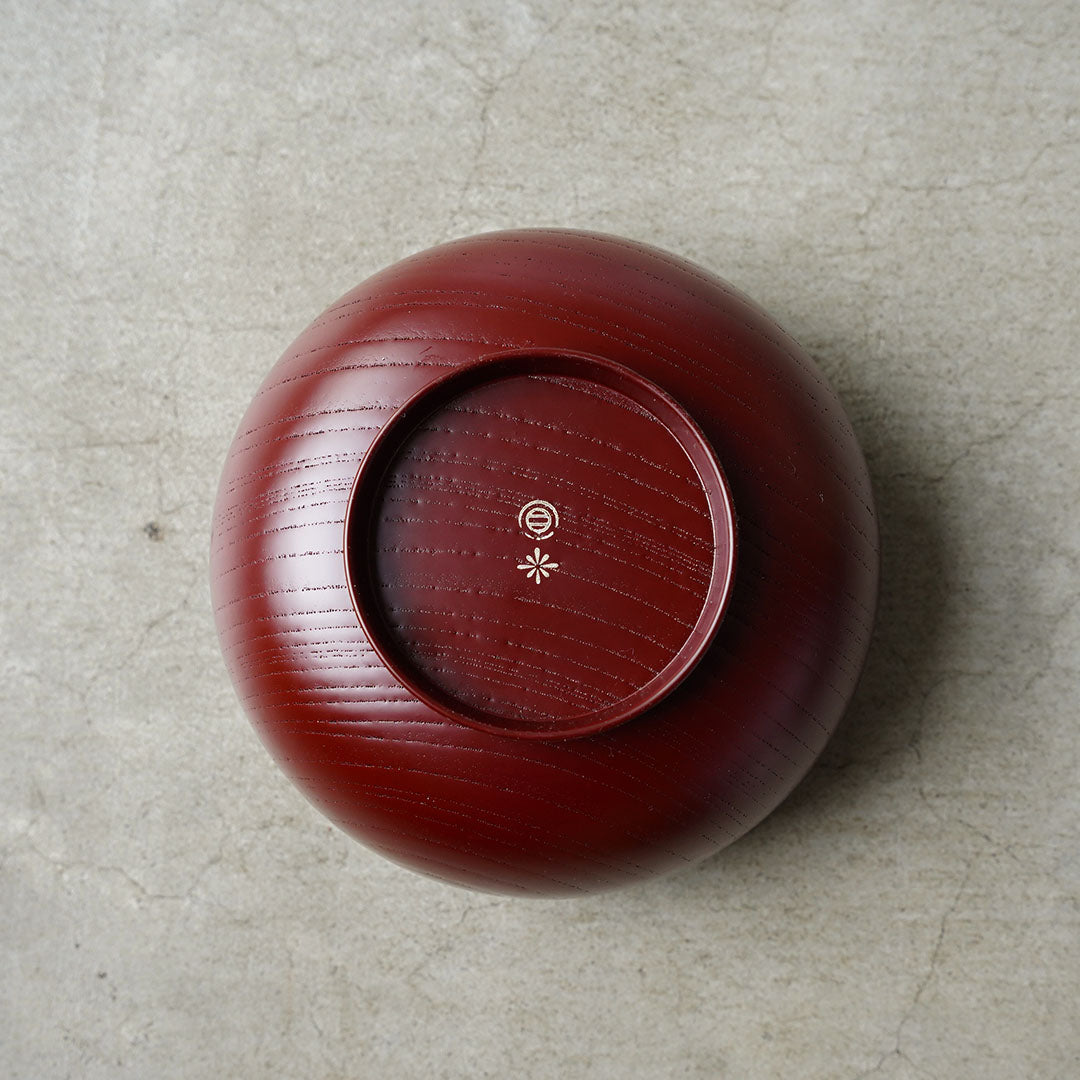 土直漆器×アメノイエ 雑煮椀 古代朱