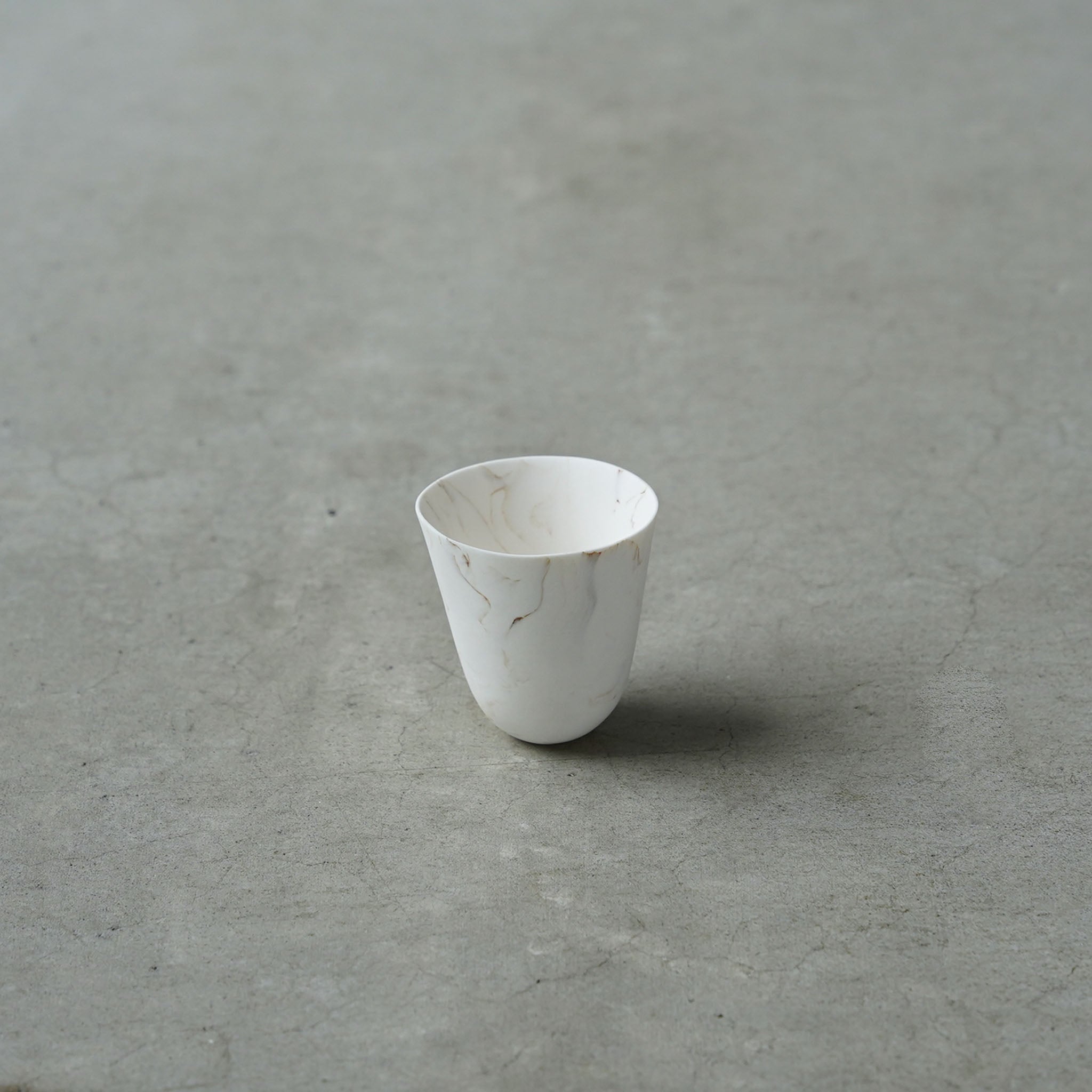 佐藤朱理 白磁練り込み茶杯