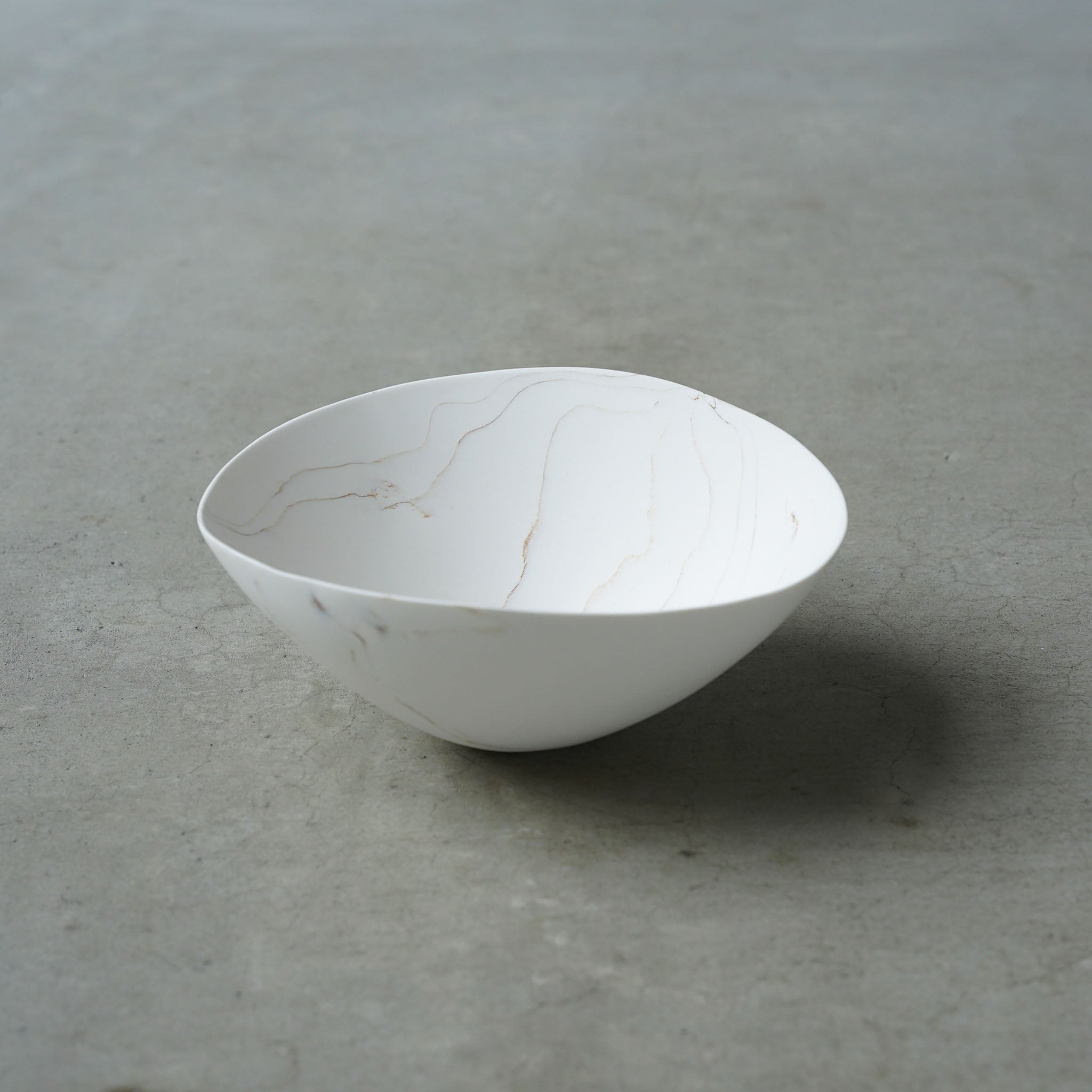 佐藤朱理 白磁練り込み Bowl B