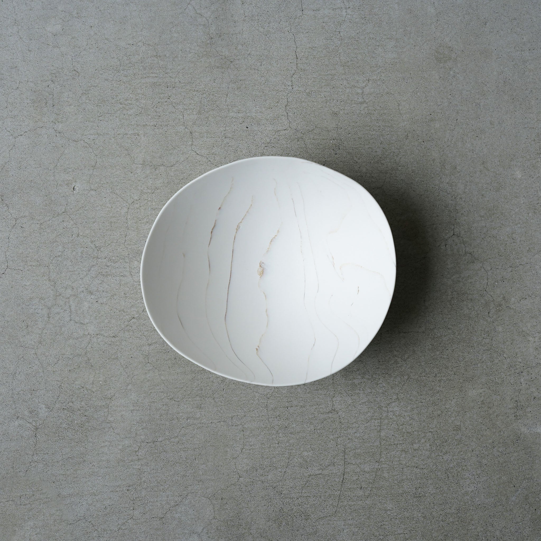 佐藤朱理 白磁練り込み Bowl C