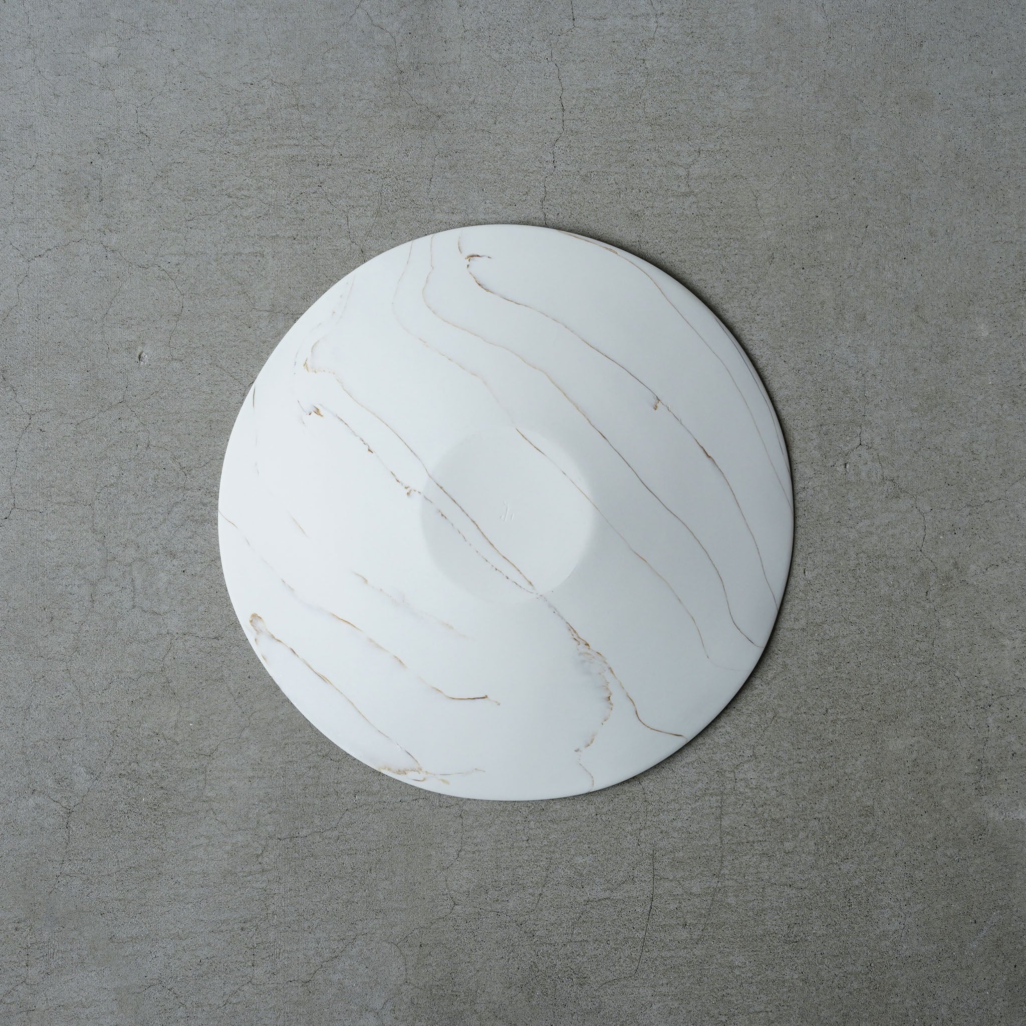 Sato Akari Nerikomi White Porcelain Plate (Large) B