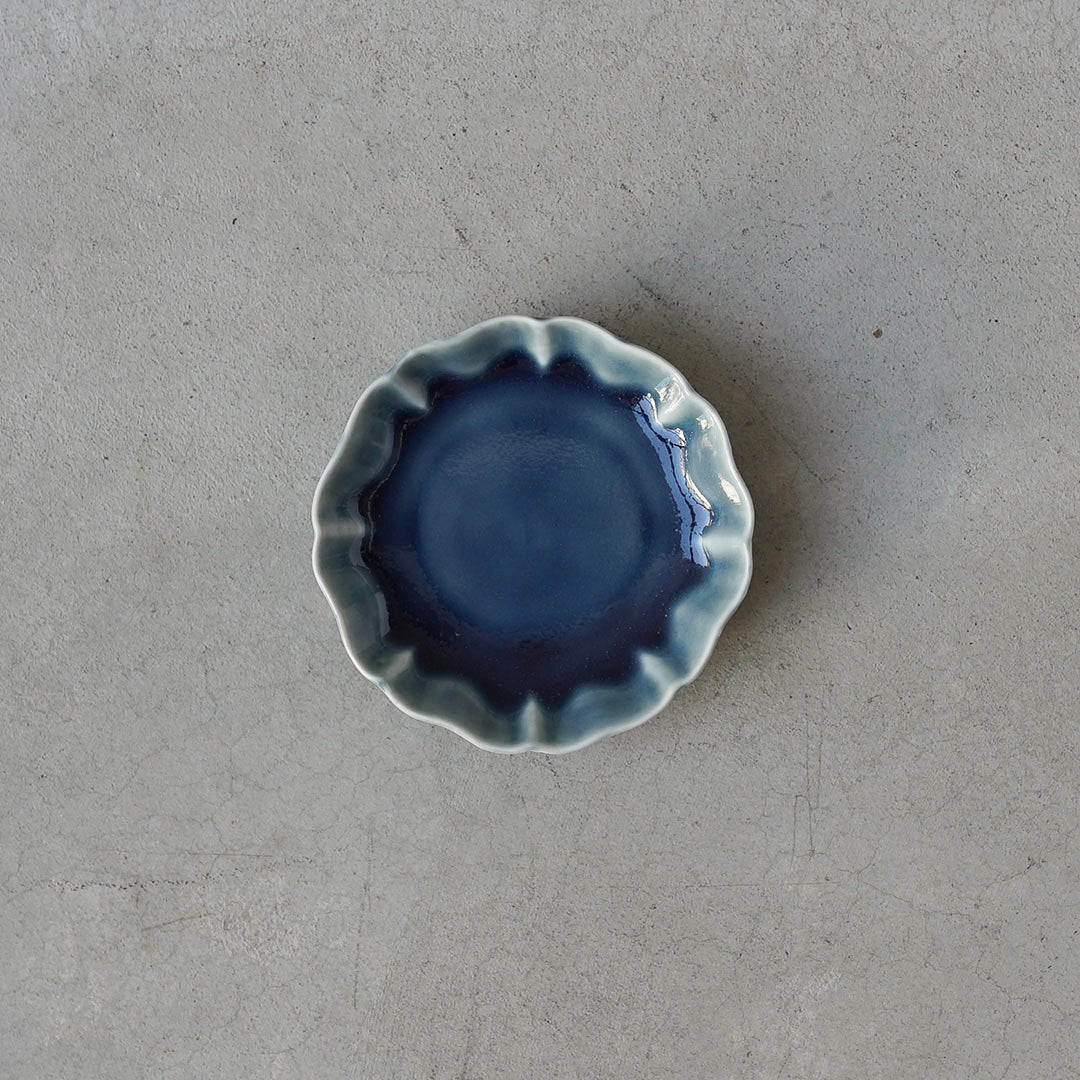 Pale Blue Ruri Rinka 3-inch Plate