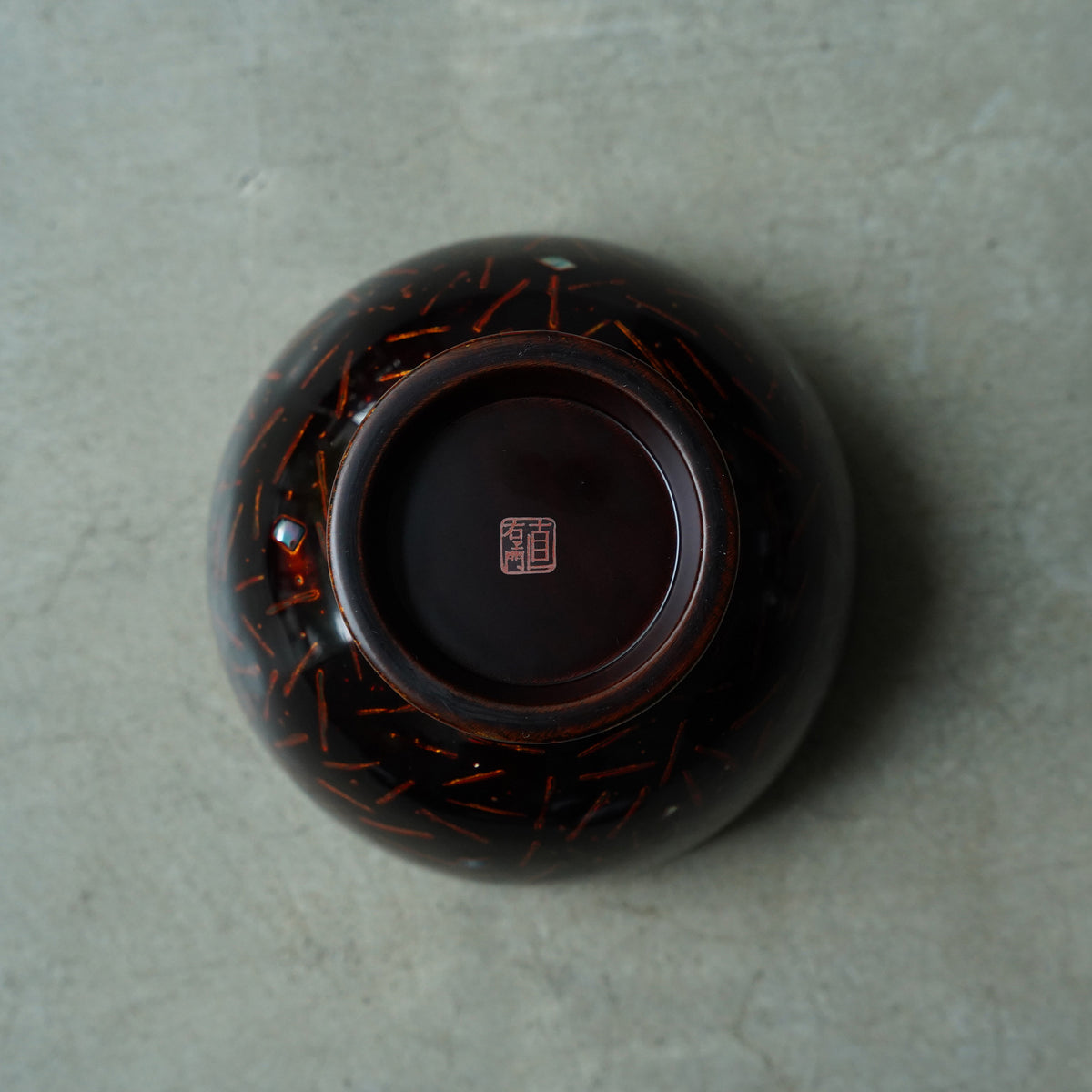 Tsuchinao Shikki × Kabuku Shikki: Wakasa-nuri Goroku Bowl
