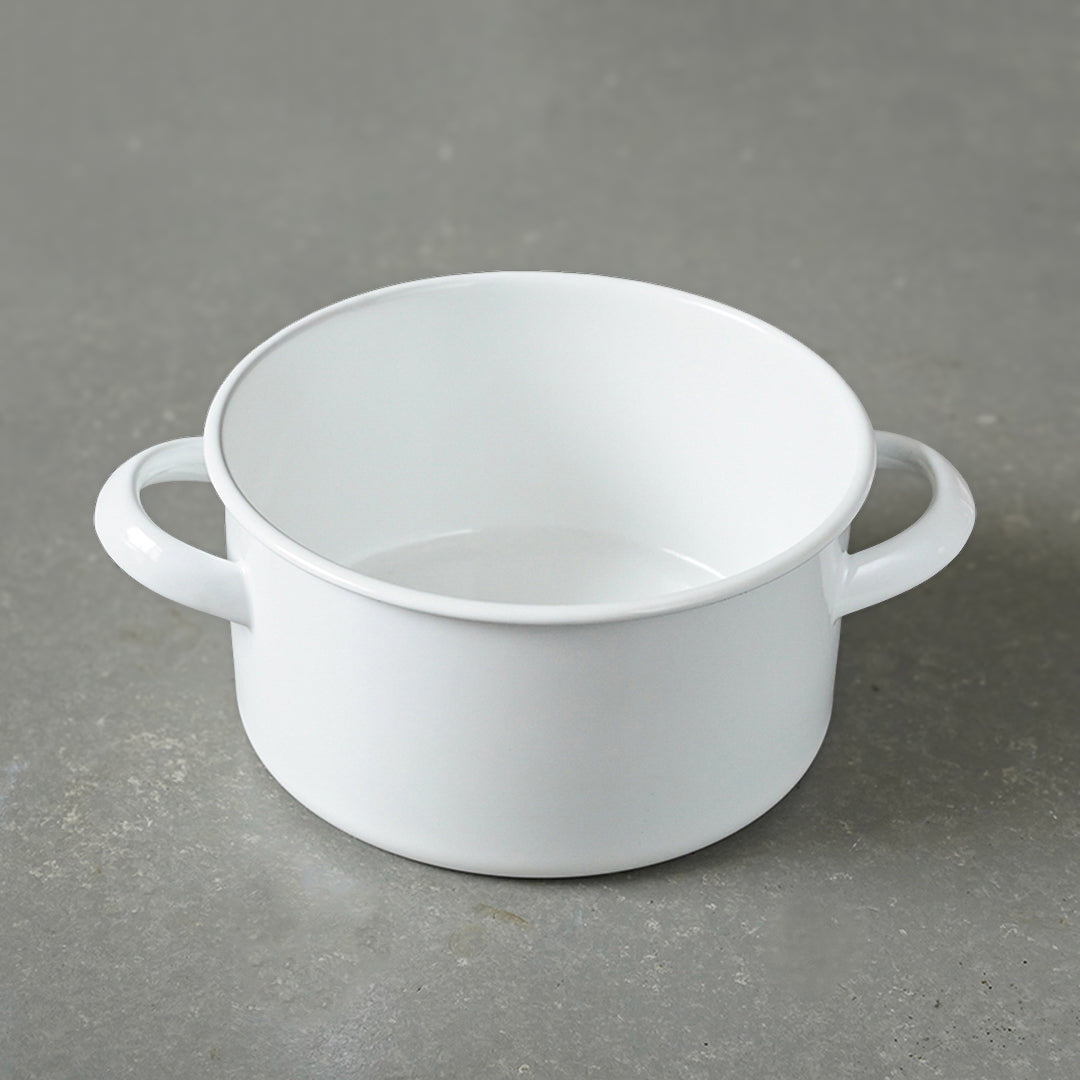 月兎印 キャセロール 19cm ホワイト