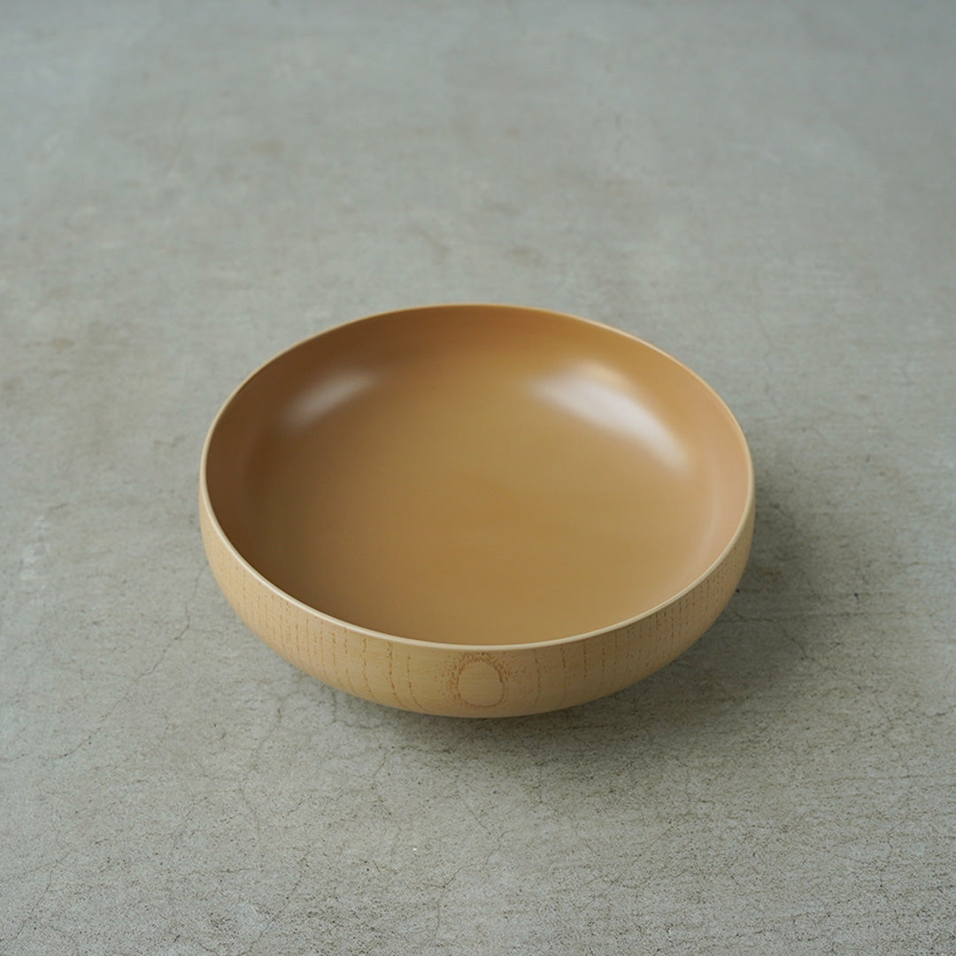 土直漆器 くるむ6寸ボウル 白