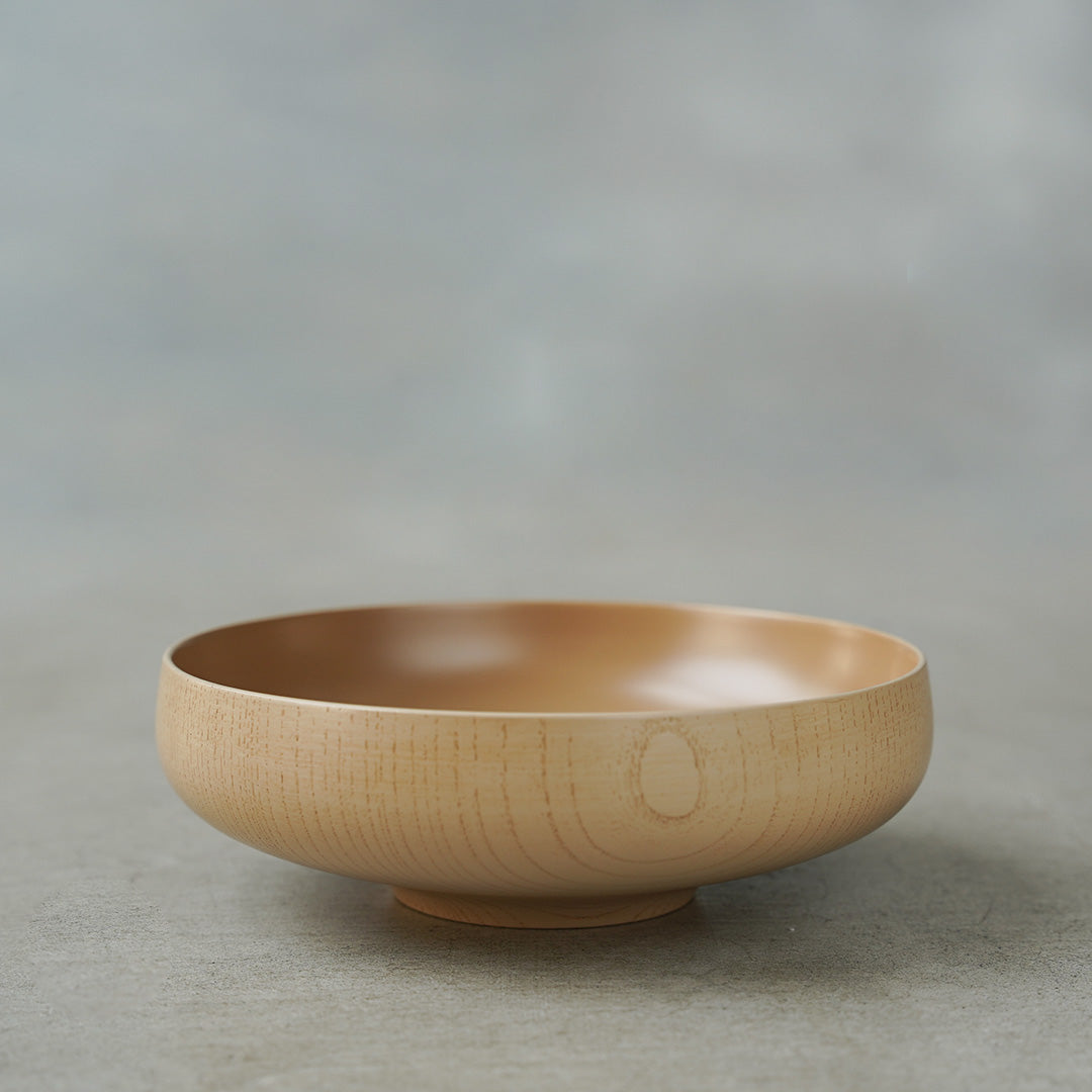 土直漆器 くるむ6寸ボウル 白