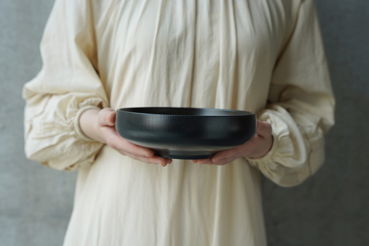 土直漆器 くるむ6寸ボウル 紺