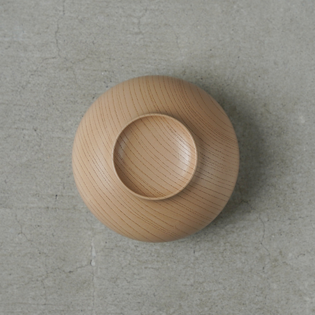 Hinao Lacquerware Kurumu Stacking Bowl, Medium, White