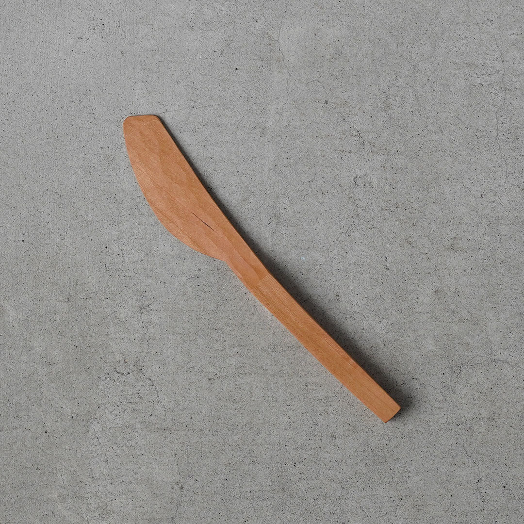 Hiroyuki Watanabe Wooden Butter Knife (Cherry / Perilla Oil & Beeswax)