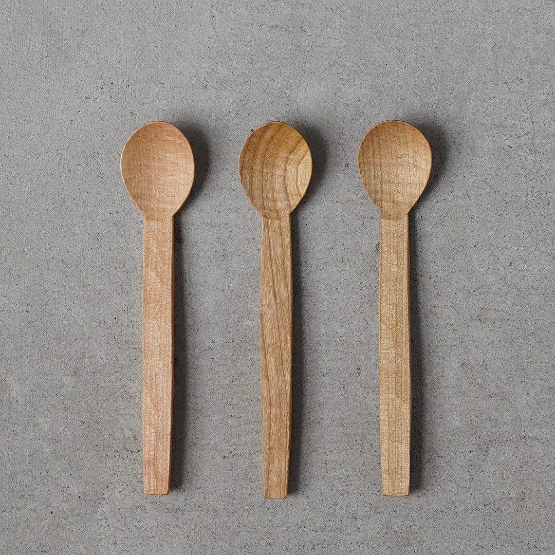 Hiroyuki Watanabe Wooden Dessert Spoon (Cherry / Perilla Oil & Beeswax)