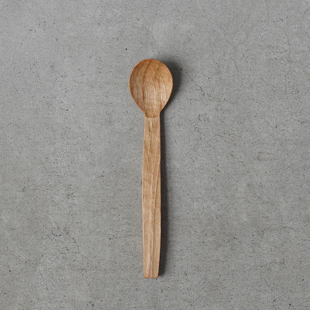 Hiroyuki Watanabe Wooden Dessert Spoon (Cherry / Perilla Oil & Beeswax)