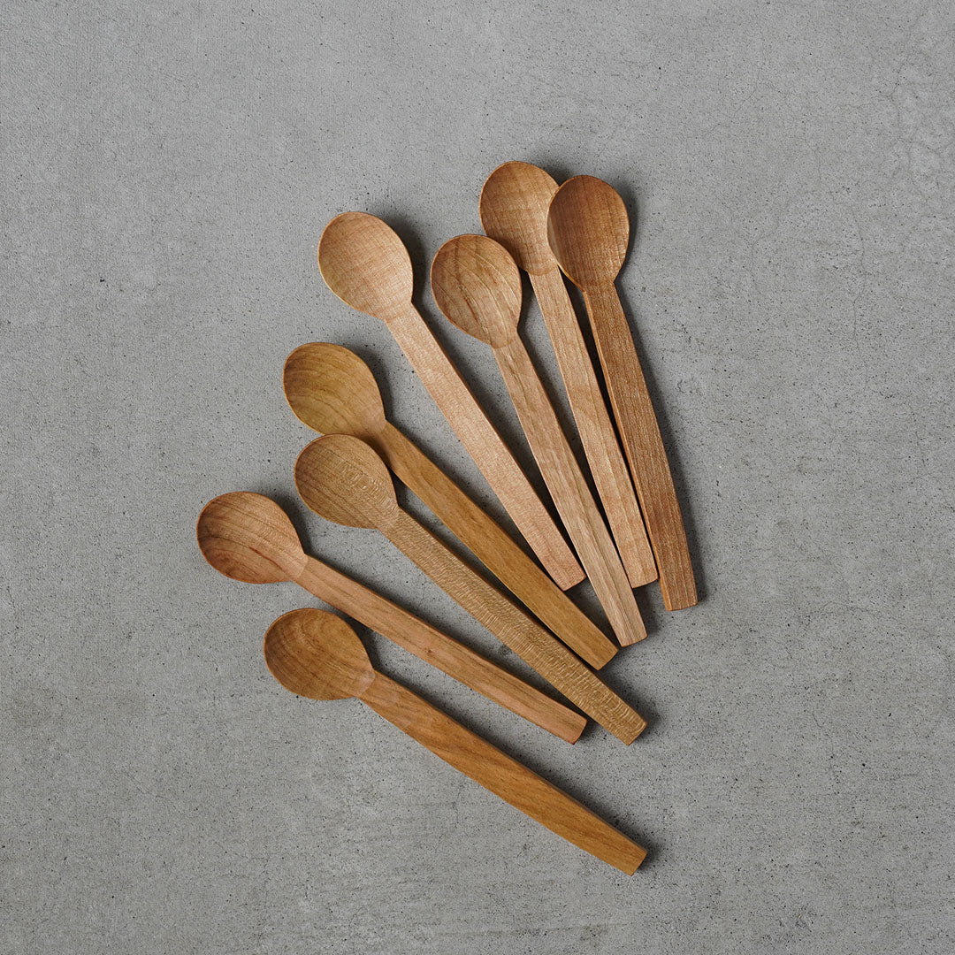 Hiroyuki Watanabe Wooden Dessert Spoon (Cherry / Perilla Oil & Beeswax)