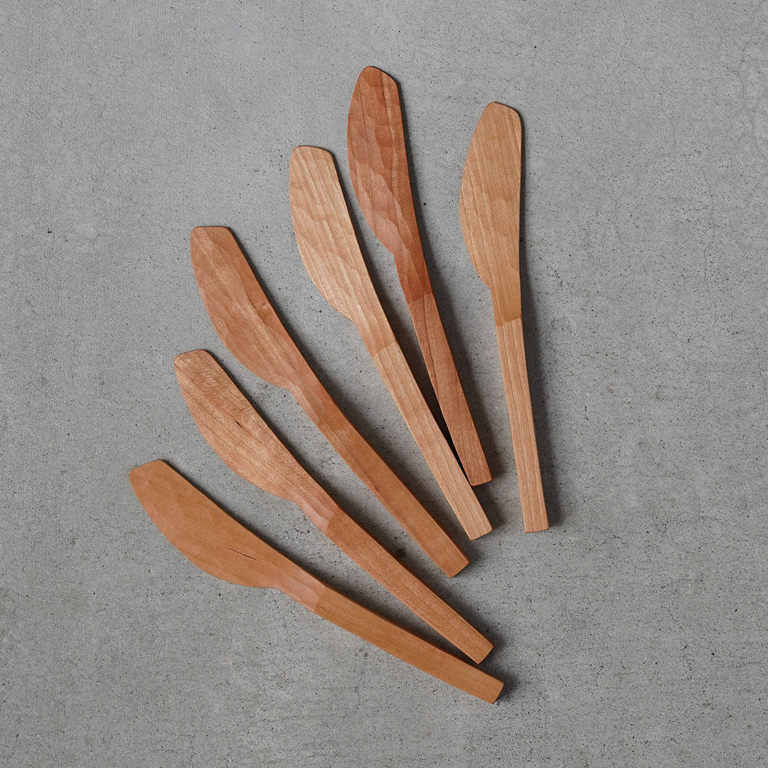 Hiroyuki Watanabe Wooden Butter Knife (Cherry / Perilla Oil & Beeswax)