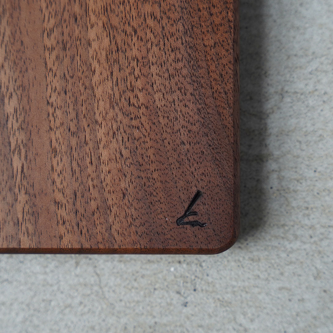 Kenta Nakanishi Serving Board, Walnut, Perforated