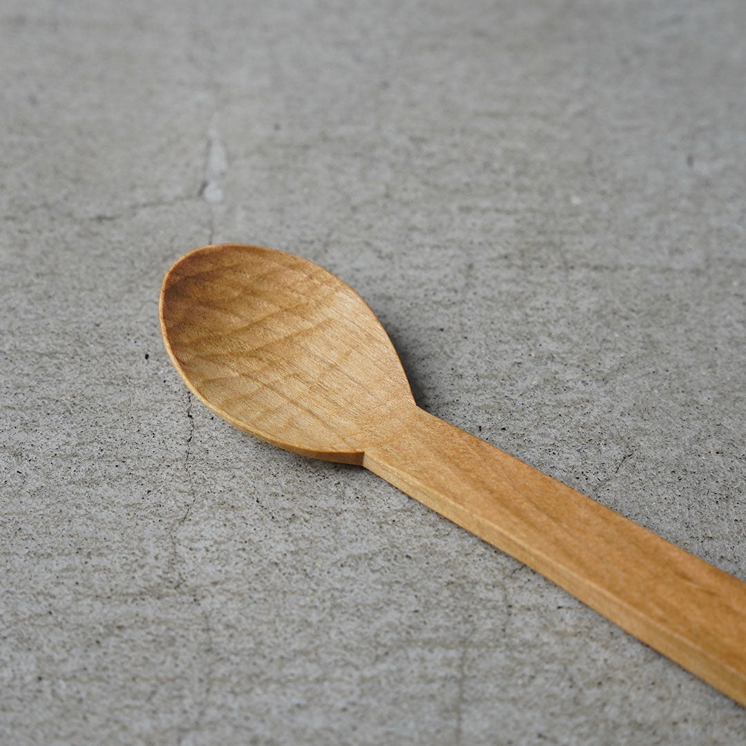 Hiroyuki Watanabe Wooden Dessert Spoon (Cherry / Perilla Oil & Beeswax)