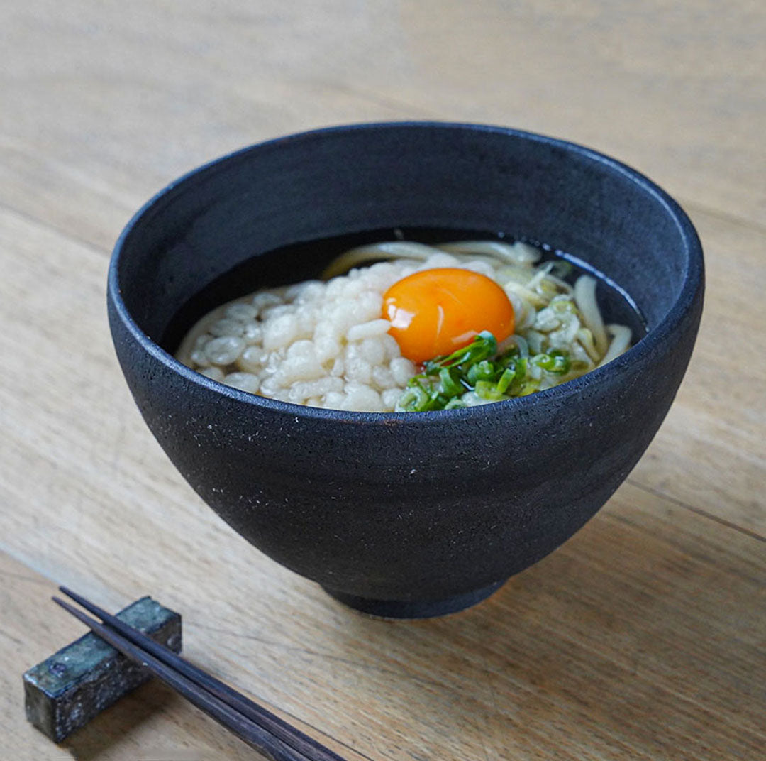 兵山窯 錆巻き 丸5.5丼