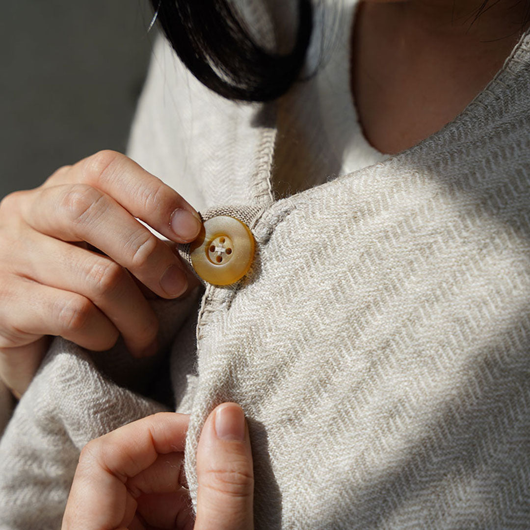 kontex 洗えるウールの3重ガーゼブランケット ベージュ