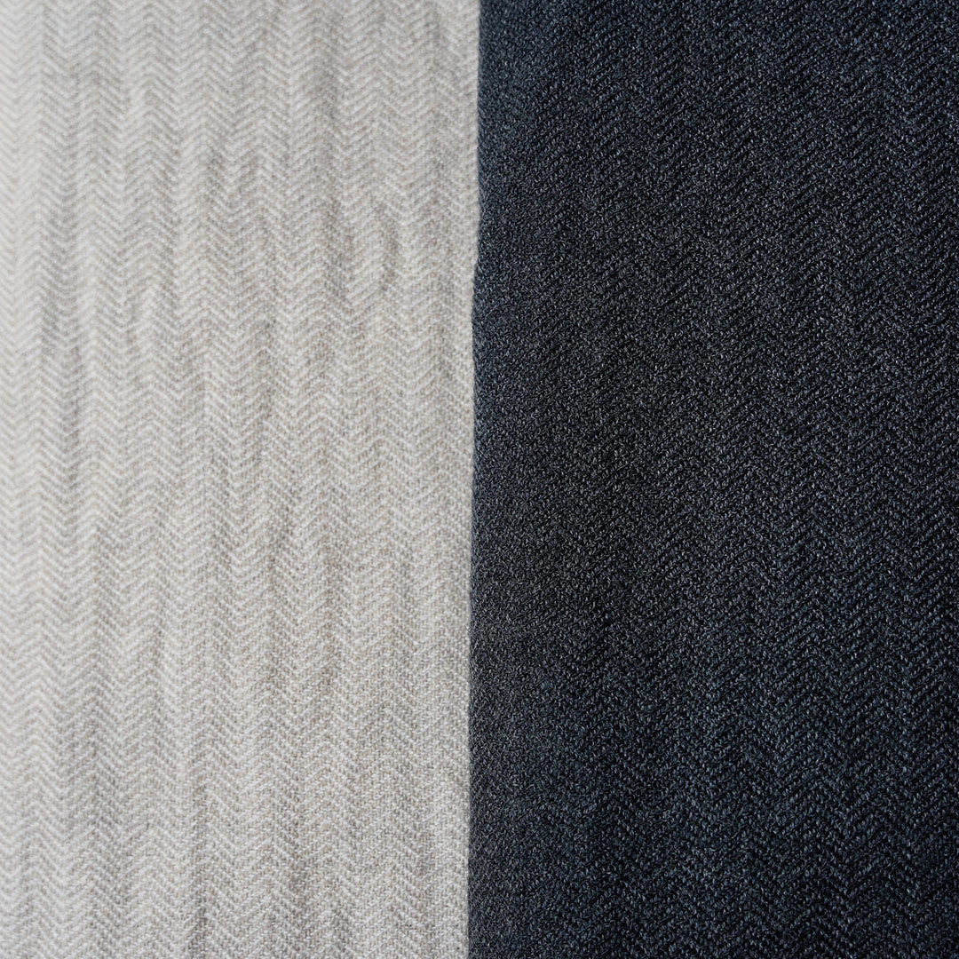 kontex 洗えるウールの3重ガーゼブランケット チャコールグレー