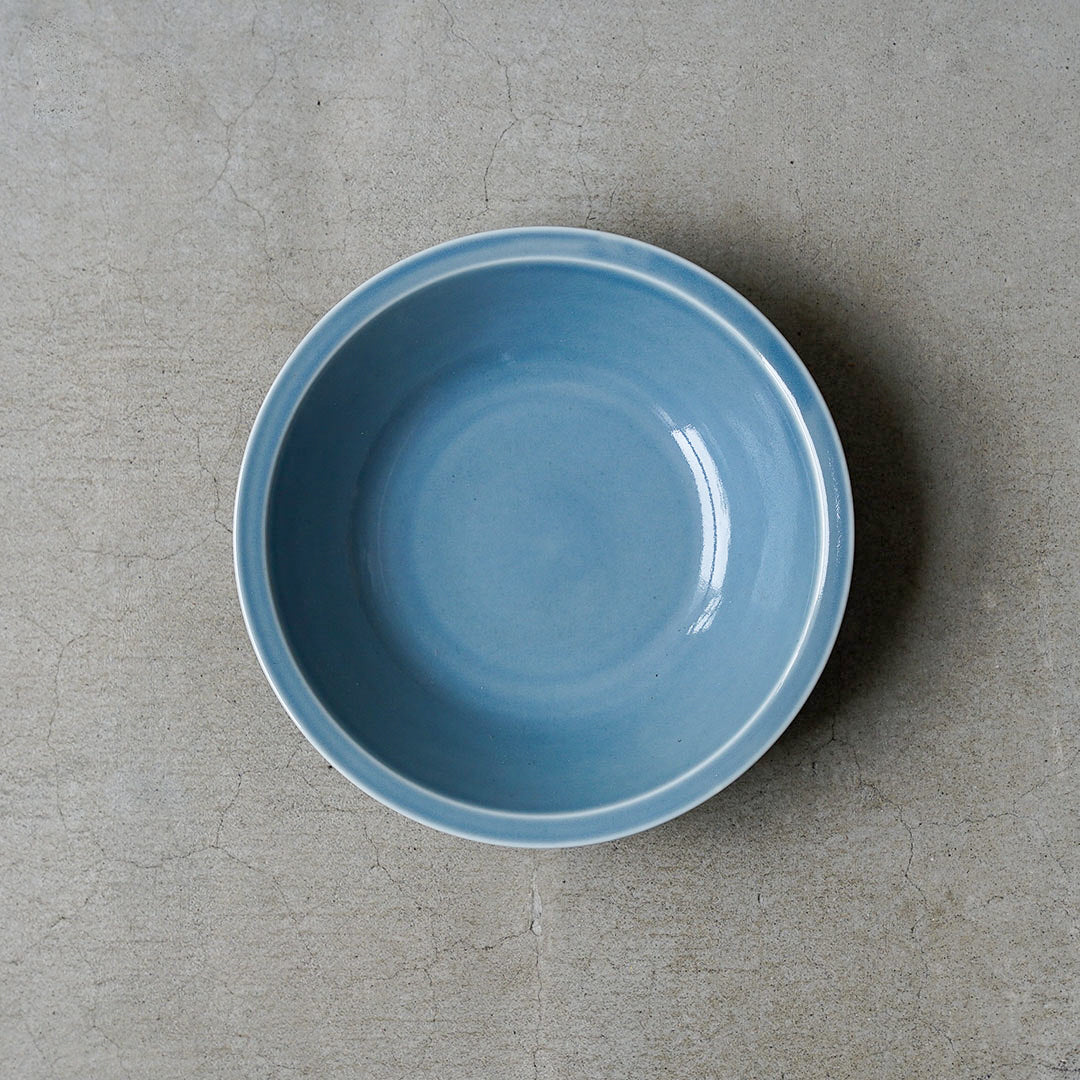Kasen Kiln Ruri-style Pasta Plate