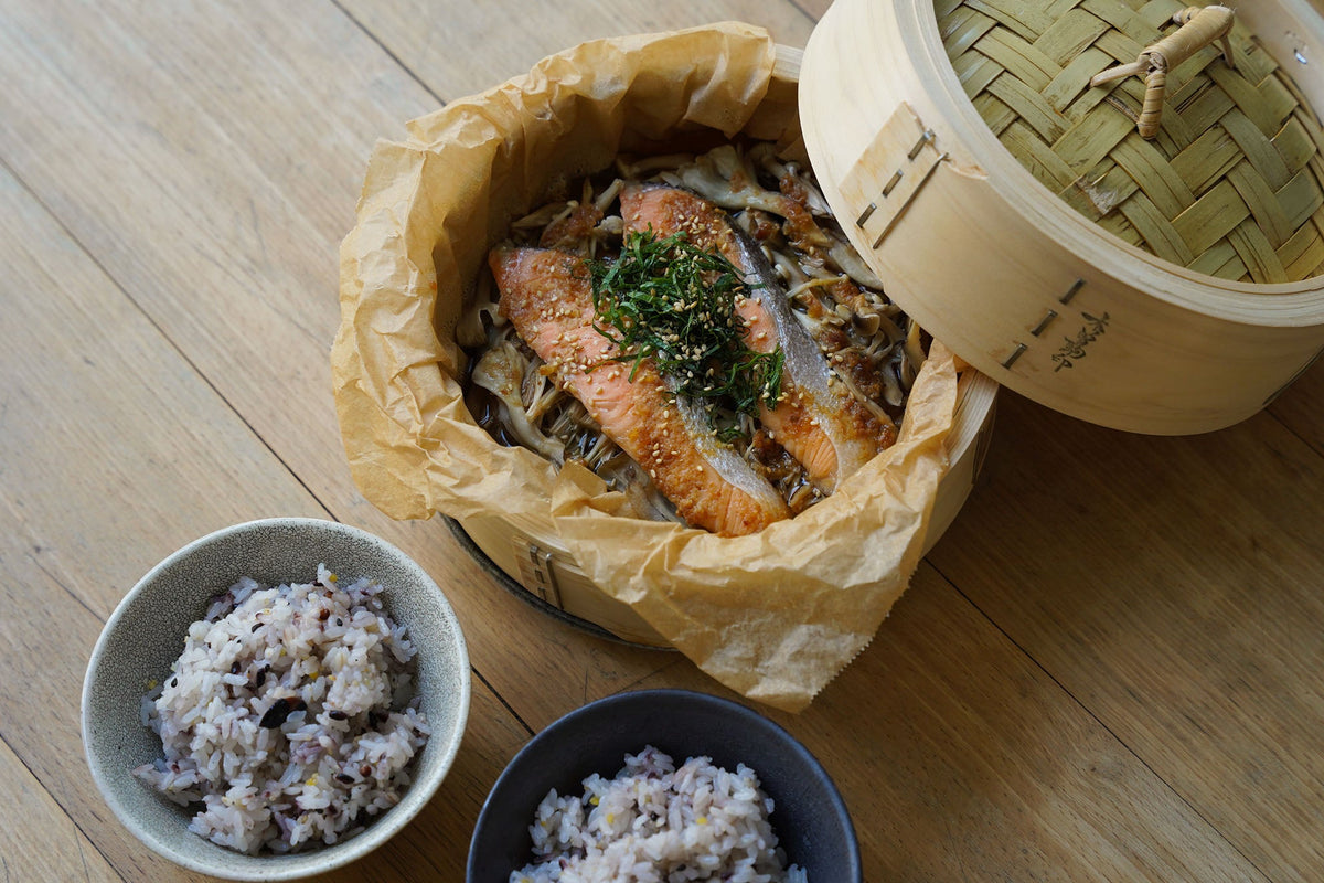 追い熟成した味噌と、秋のせいろ蒸し