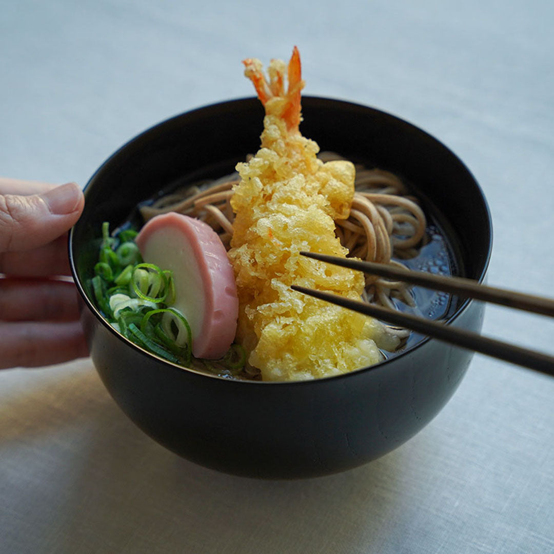 土直漆器×アメノイエ 雑煮椀 黒