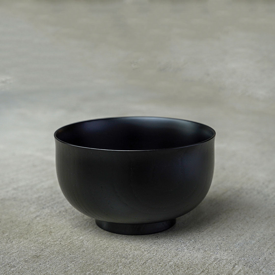 Hinao Lacquerware x Amenoié Zōni Bowl, Black