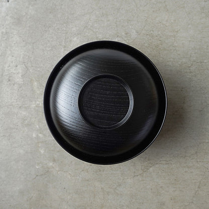 土直漆器×アメノイエ 蓋付椀 黒