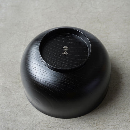 土直漆器×アメノイエ 雑煮椀 黒