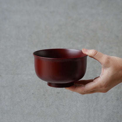 土直漆器×アメノイエ 汁椀 古代朱