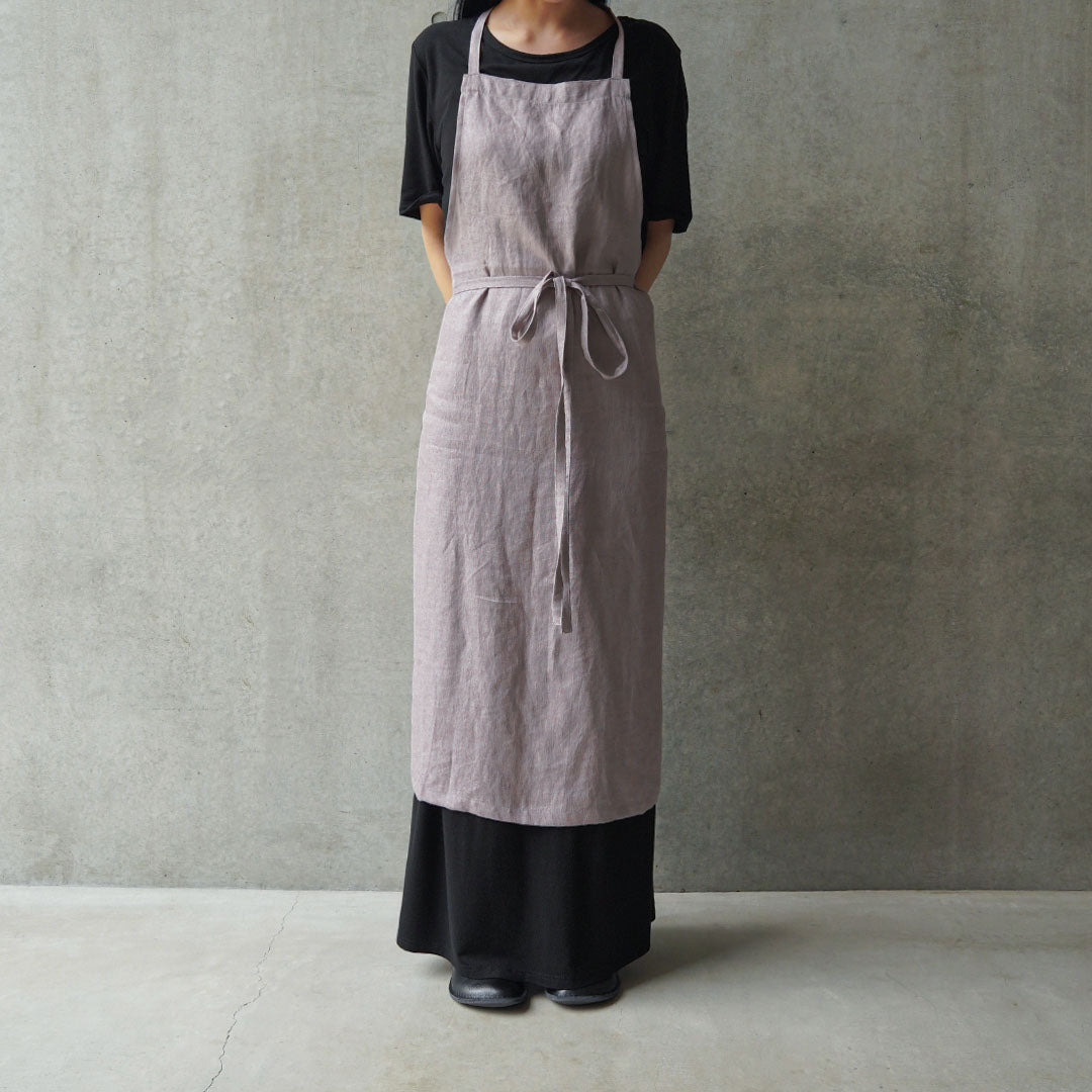 natsusobiku AY40 STYLISH APRON 03灰桜