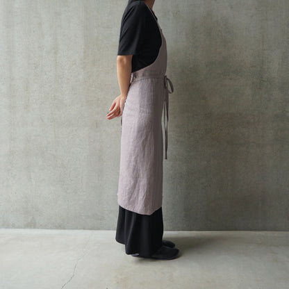 natsusobiku AY40 STYLISH APRON 03灰桜