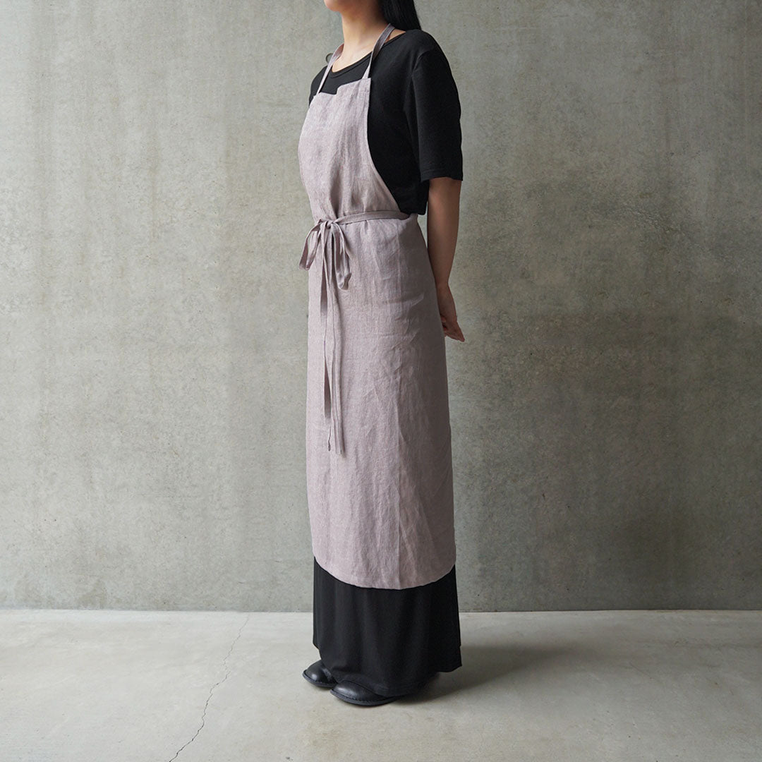 natsusobiku AY40 STYLISH APRON 03灰桜