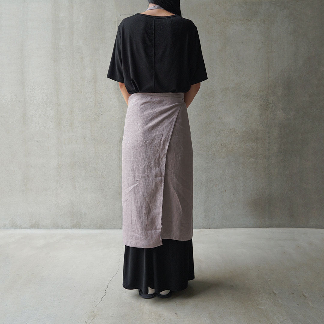 natsusobiku AY40 STYLISH APRON 03灰桜