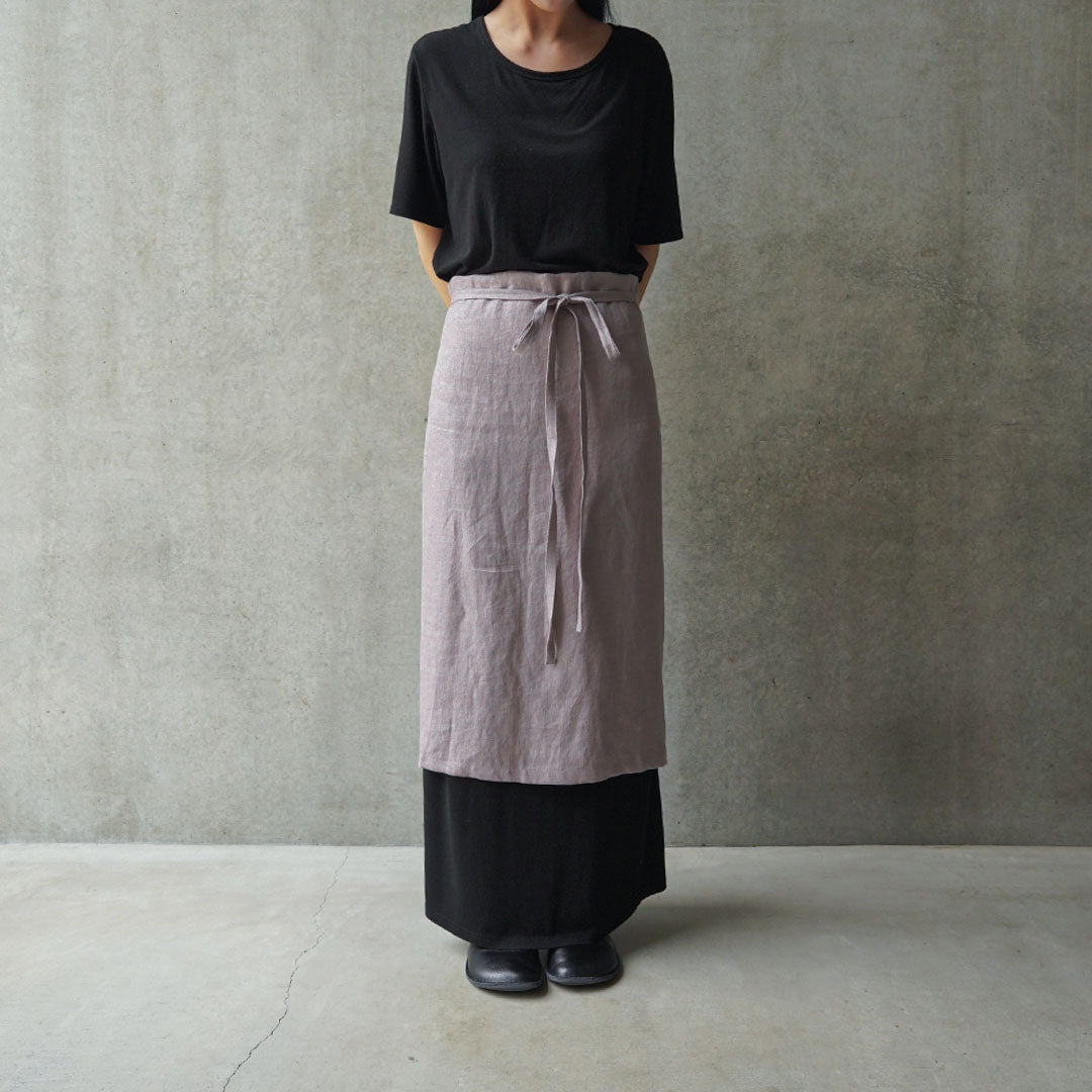 natsusobiku AY40 STYLISH APRON 03灰桜