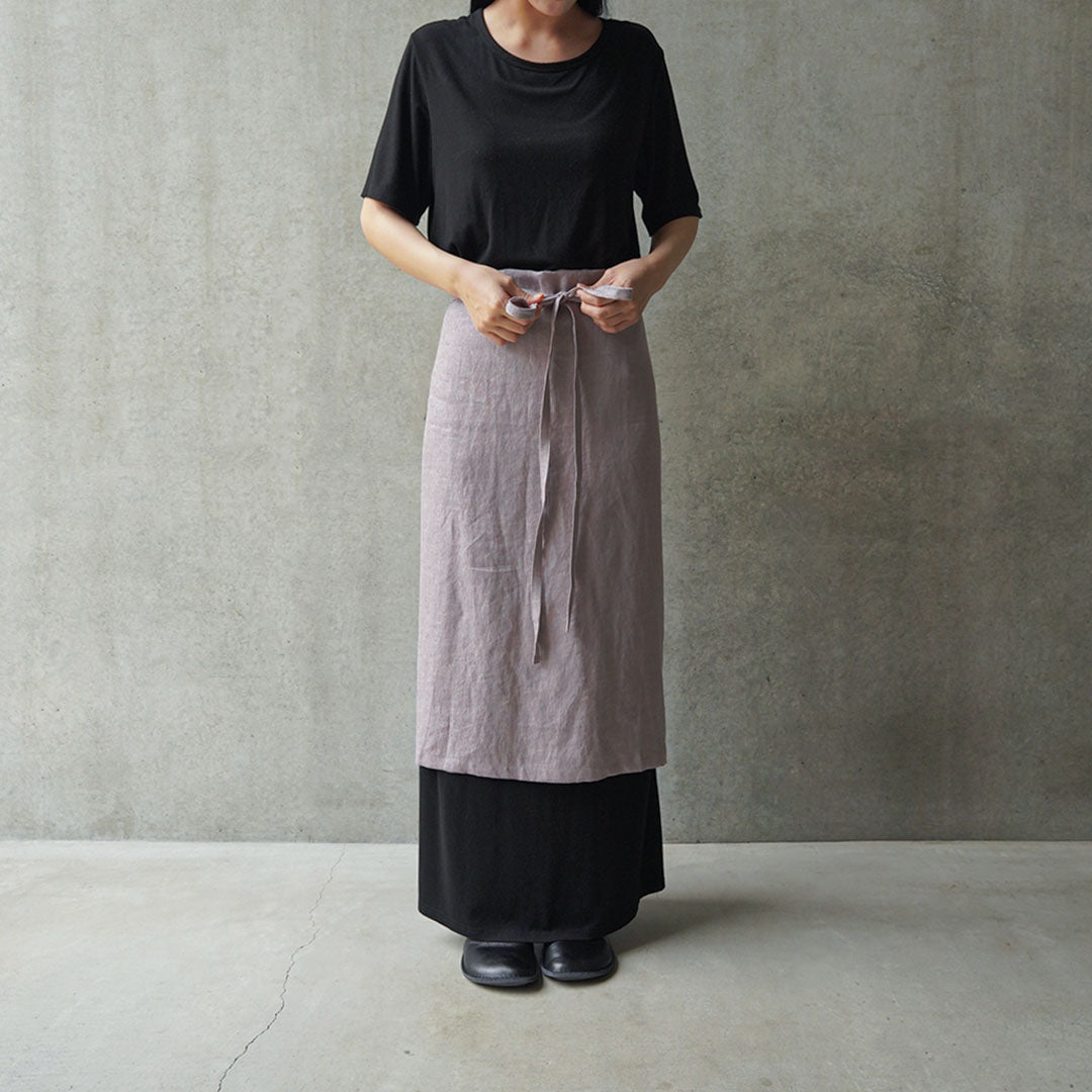 natsusobiku AY40 STYLISH APRON 03灰桜