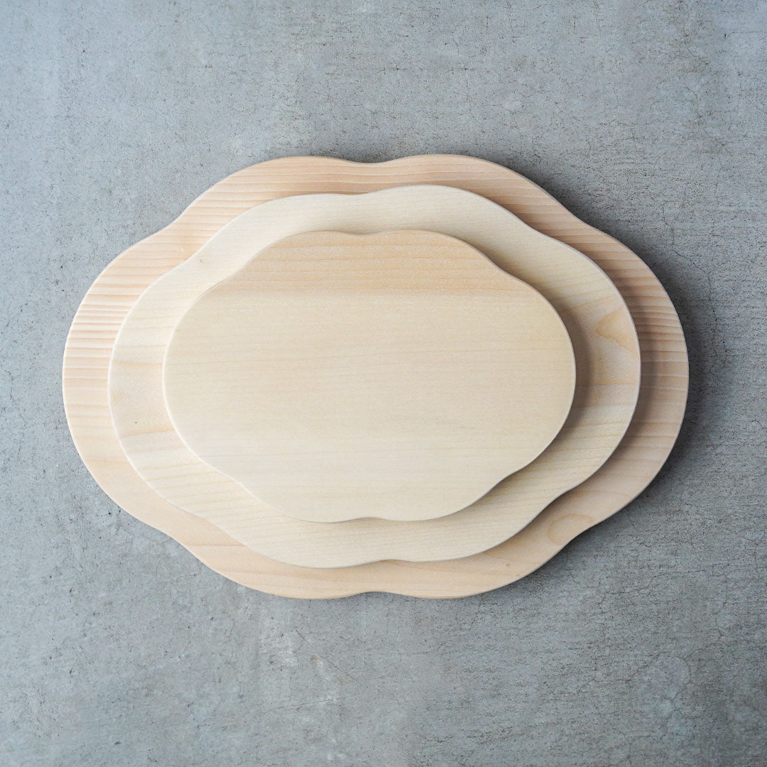 woodpecker Ginkgo wood cutting board Kumo L