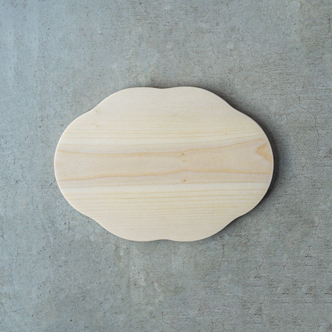 woodpecker Ginkgo Wood Cutting Board, Cloud M