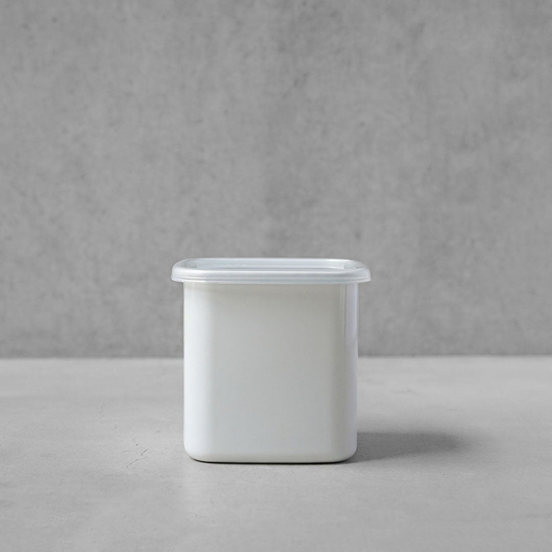 Noda Horo White Series Square L with Seal Lid