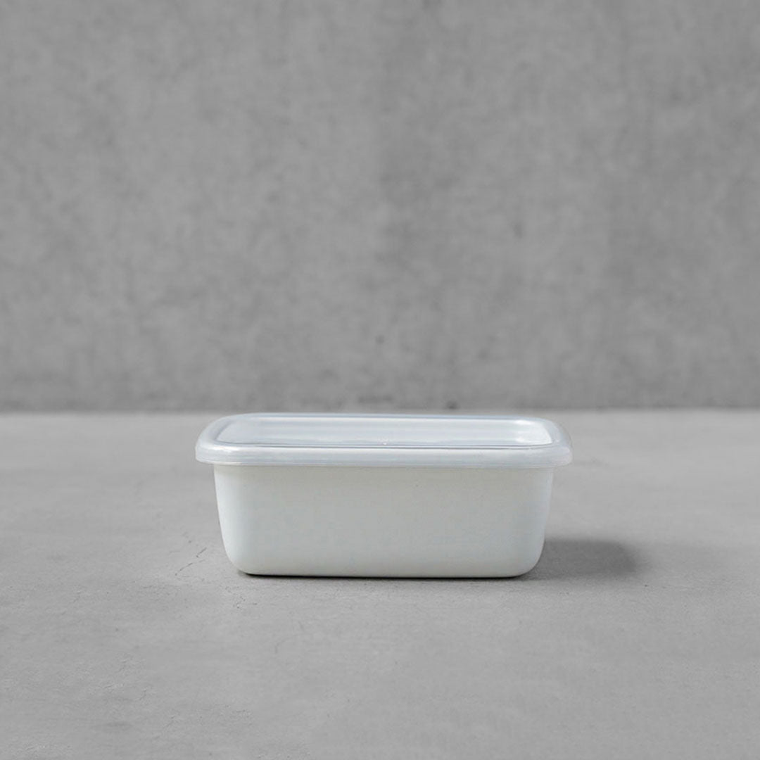 Noda Horo White Series Rectangle Deep S with Seal Lid