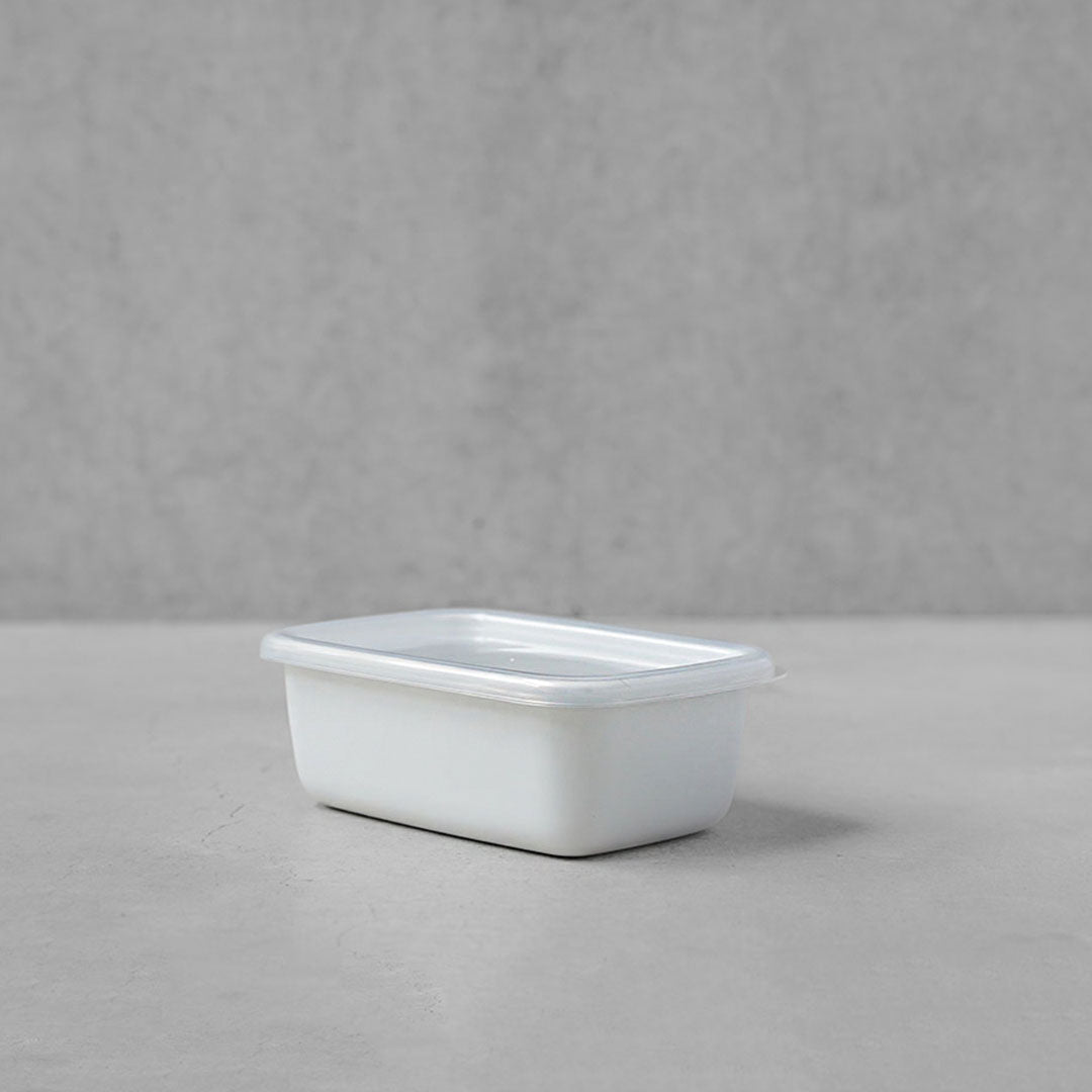 Noda Horo White Series Rectangle Deep S with Seal Lid