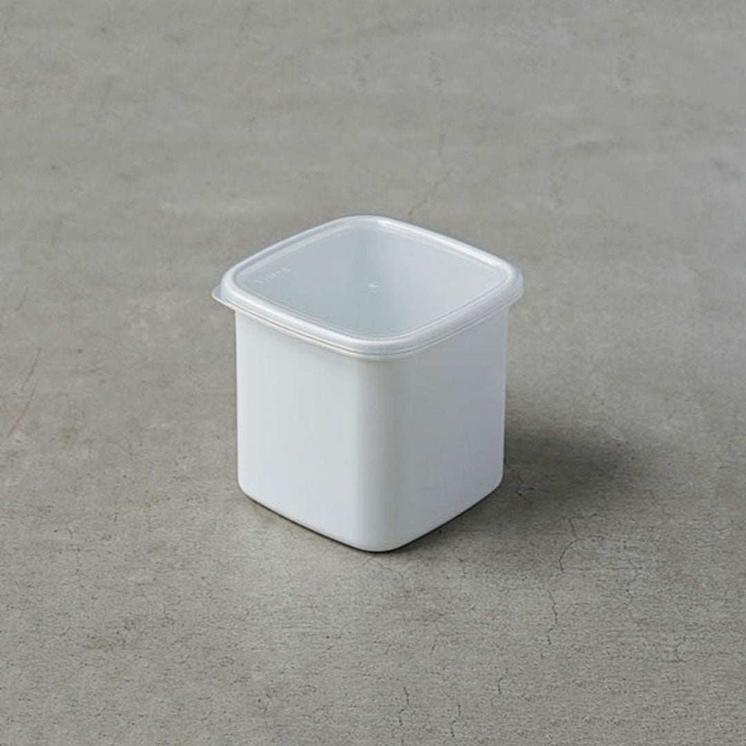 Noda Horo White Series Square L with Seal Lid
