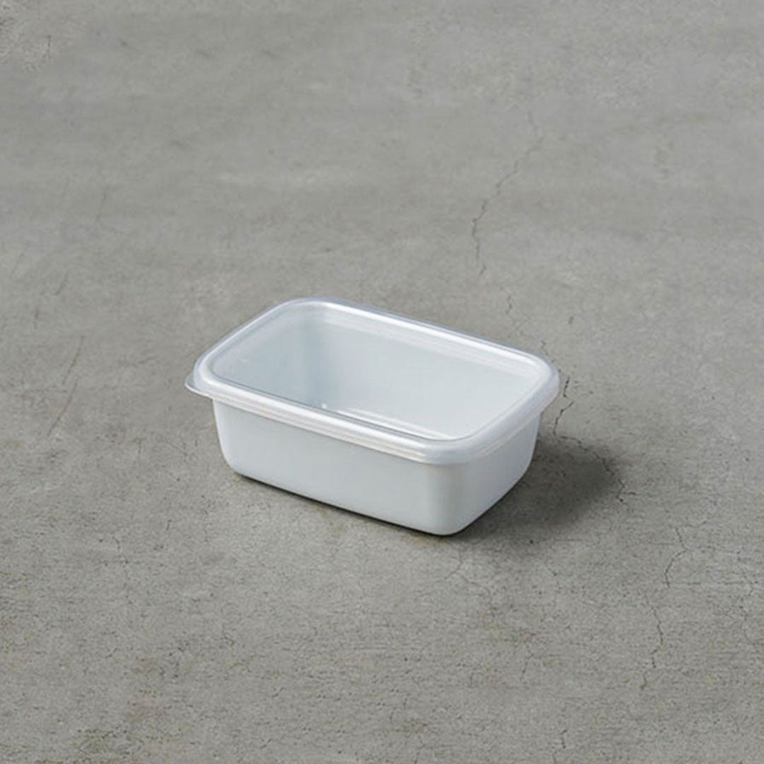 Noda Horo White Series Rectangle Deep S with Seal Lid