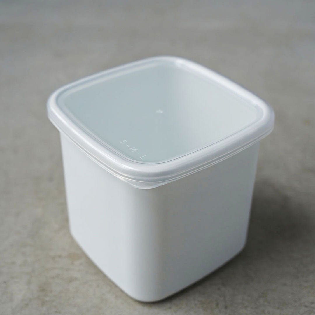 Noda Horo White Series Square L with Seal Lid