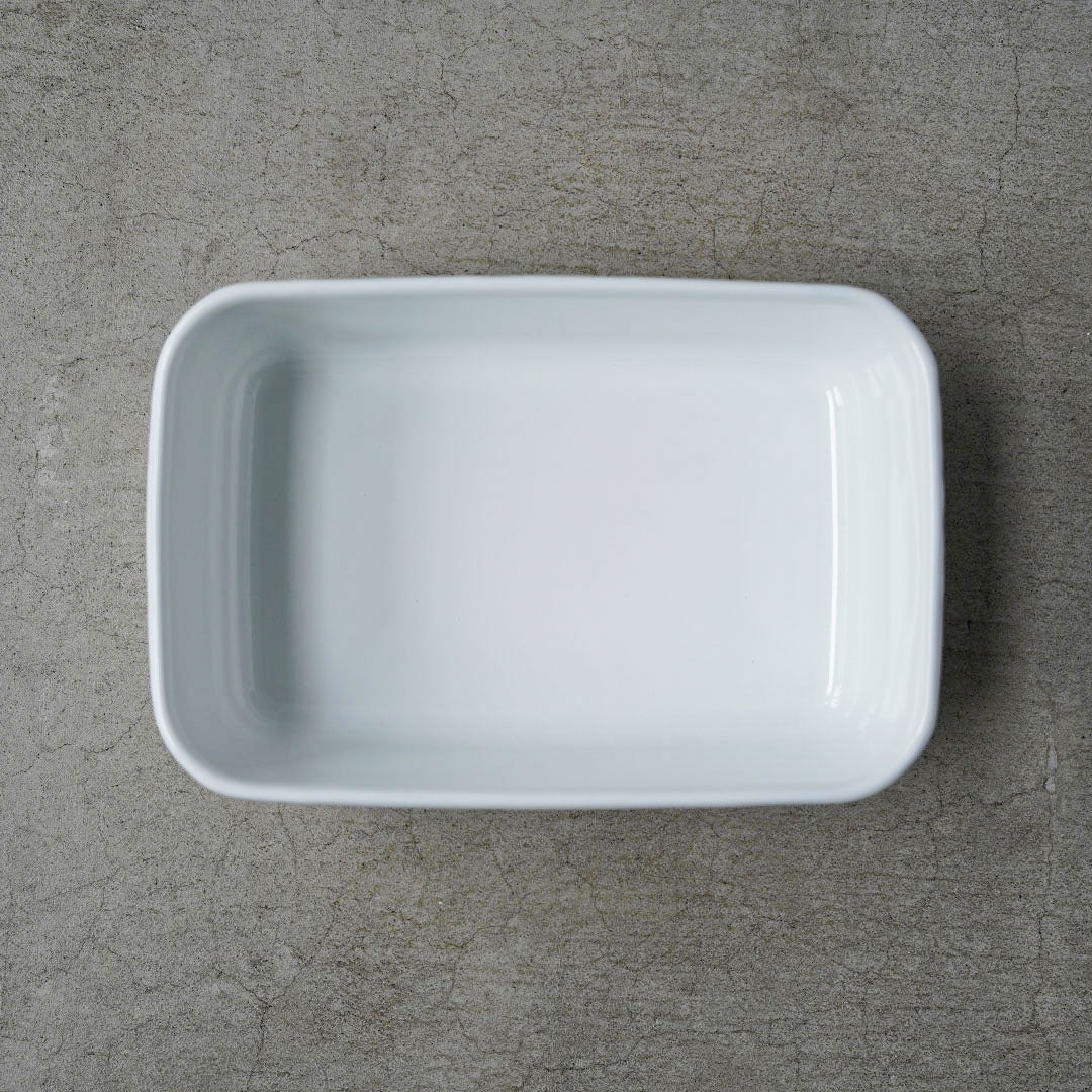 Noda Horo White Series Rectangle Deep L with Seal Lid