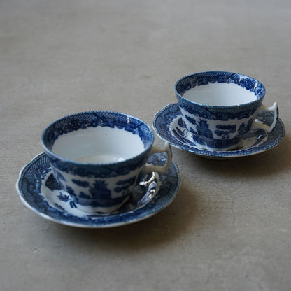 ブルーウィロー  カップ＆ソーサー  2脚セット