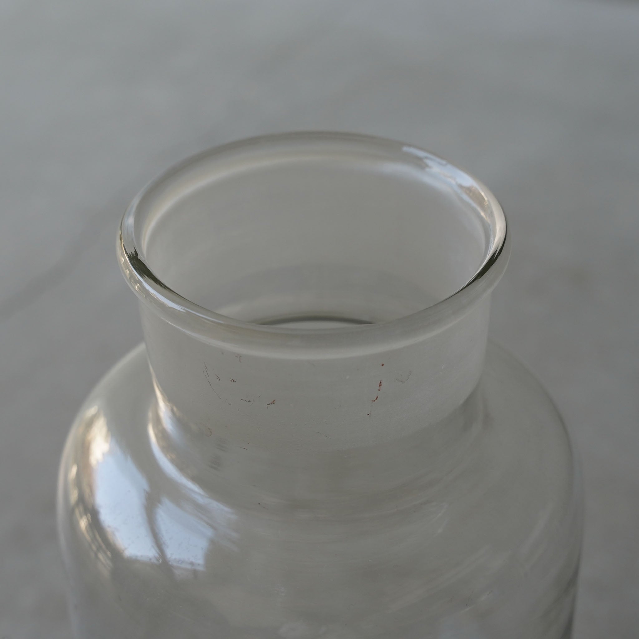 in a specimen jar