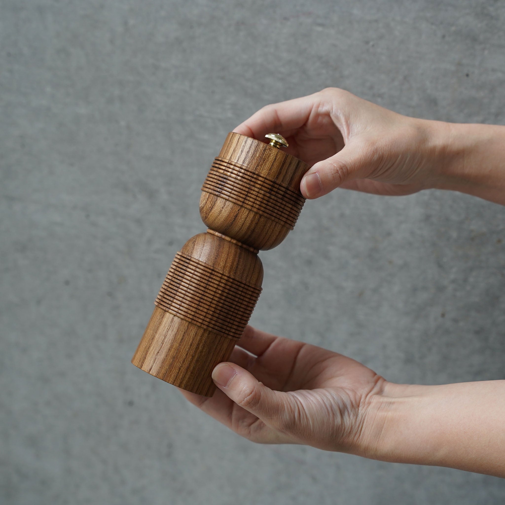 Woodworking Yamani Pepper Mill 6 Rope Pattern